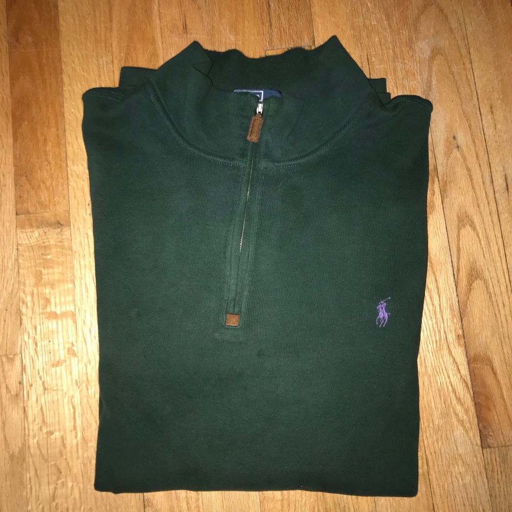 Polo by Ralph Lauren Green Zip Up Sweater
